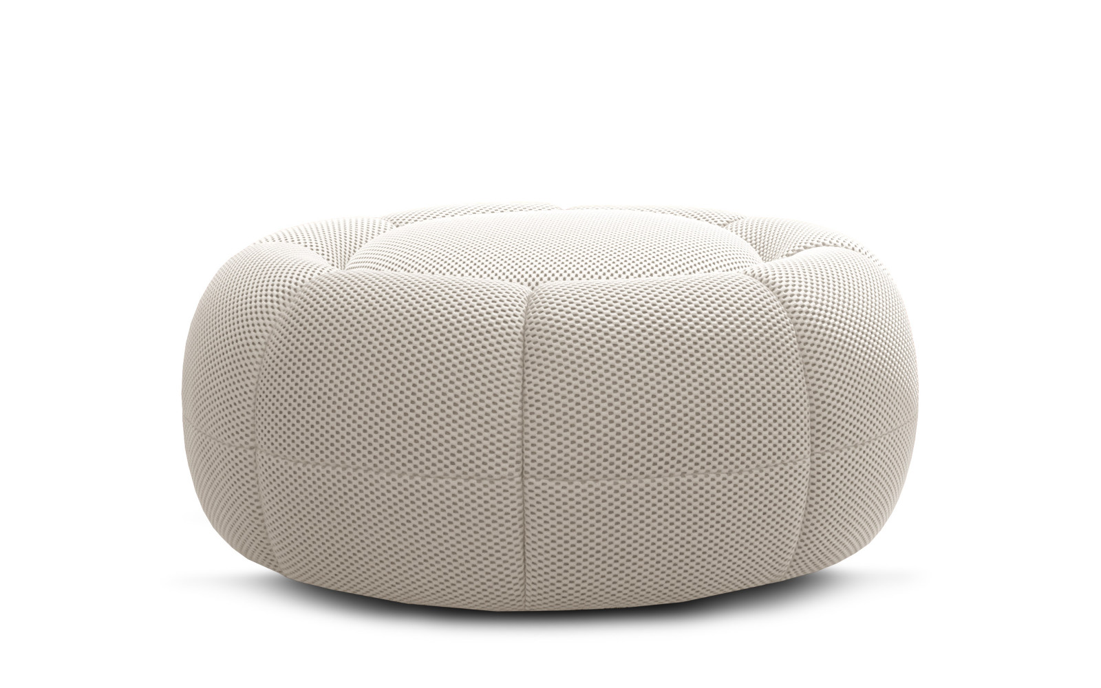 sessel und pouf tissu écru - FIGO