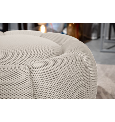 sessel und pouf tissu écru - FIGO