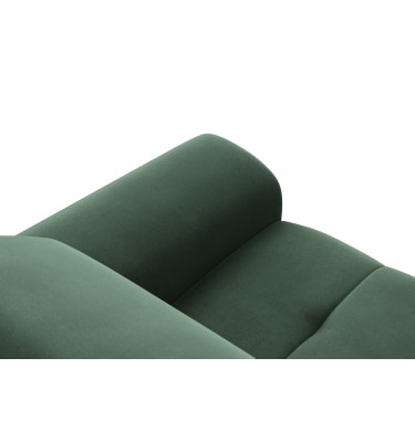 Canapé Relax 2 places FIERO, tissu velours vert