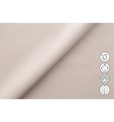 Canapé 3 places FIERO, tissu velours beige