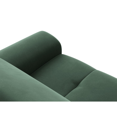 Canapé 3 places FIERO, tissu velours vert