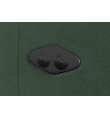 Canapé d'angle relax 4 places droit FIERO, tissu velours vert