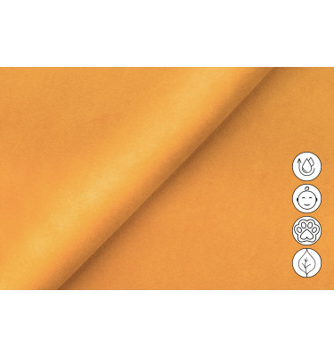 Canapé Relax 3 places FIERO, tissu velours jaune