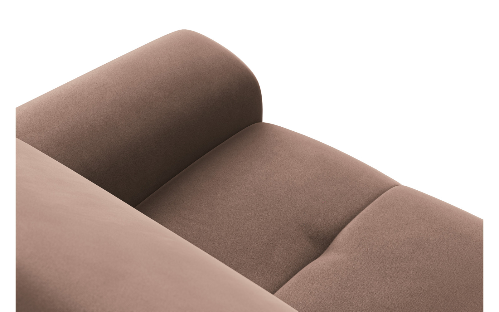 Canapé Relax 3 places FIERO, tissu velours marron