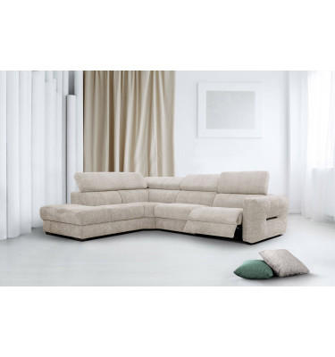 Outlet Ecksofa links mit Relaxfunktion 5-Sitzer CALVERA