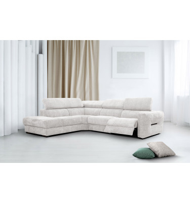 Outlet Ecksofa links mit Relaxfunktion 5-Sitzer CALVERA